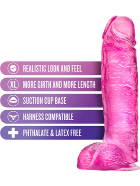 B Yours Plus: Big n' Bulky Dildo, 27 cm, pink