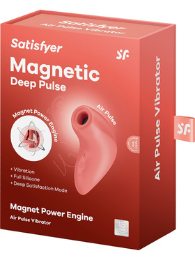 Satisfyer: Magnetic Deep Pulse, Air Pulse Vibrator, red