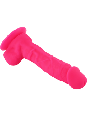 Hismith: KlicLok Silicone Dildo, 21 cm, pink