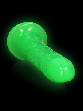 RealRock: Glow in the Dark Realistic Dildo, 20 cm, green