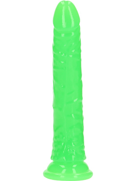 RealRock: Glow in the Dark Realistic Dildo, 20 cm, green