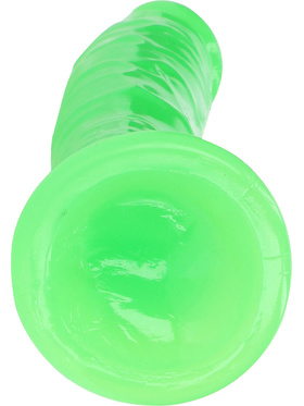 RealRock: Glow in the Dark Realistic Dildo, 20 cm, green