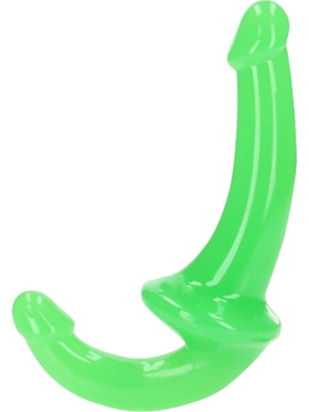 RealRock: Glow in the Dark Strapless Strap-On, green