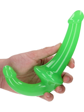 RealRock: Glow in the Dark Strapless Strap-On, green