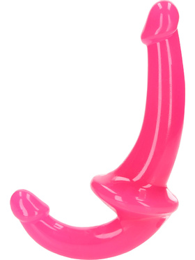 RealRock: Glow in the Dark Strapless Strap-On, pink