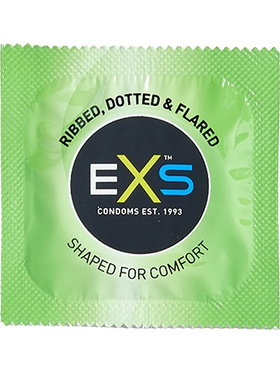 EXS Ribbed & Dotted: Condoms, 48-pack