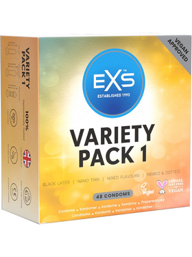 EXS Variety Pack 1: Condoms, 48-pack