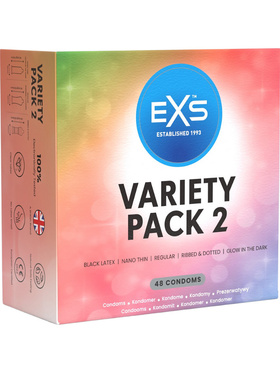 EXS Variety Pack 2: Condoms, 48-pack