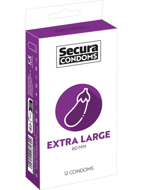 Secura: Extra Large, Condoms, 12-pack