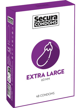 Secura: Extra Large, Condoms, 48-pack