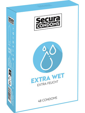 Secura: Extra Wet, Condoms, 48-pack