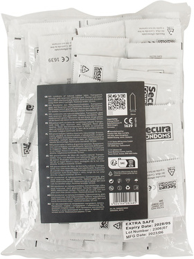 Secura: Extra Safe, Condoms, 100-pack
