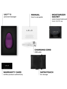 LELO: Lily 3, Clitoral Vibrator, darkpurple