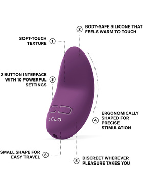 LELO: Lily 3, Clitoral Vibrator, darkpurple