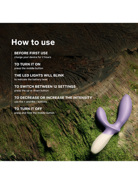 LELO: Loki Wave 2, Vibrating Prostate Massager, black