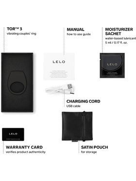 LELO: Tor 3, Vibrating Couples Ring, black