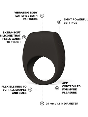 LELO: Tor 3, Vibrating Couples Ring, black