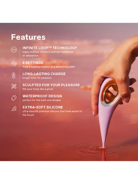 LELO: Dot, Pinpoint Clitoral Vibrator, purple