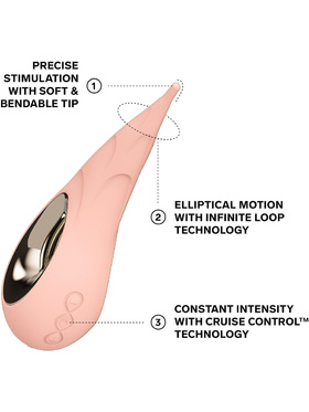 LELO: Dot Cruise, Pinpoint Clitoral Vibrator, peach