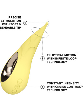 LELO: Dot Cruise, Pinpoint Clitoral Vibrator, lemon