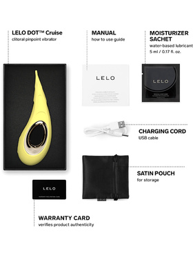 LELO: Dot Cruise, Pinpoint Clitoral Vibrator, lemon