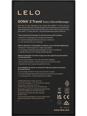 LELO: Sona 2 Travel, Sonic Clitoris Vibrator, purple