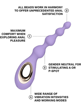 LELO: Soraya Beads, Vibrating Anal Beads, violet