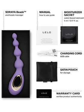 LELO: Soraya Beads, Vibrating Anal Beads, violet