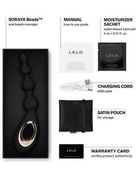 LELO: Soraya Beads, Vibrating Anal Beads, black