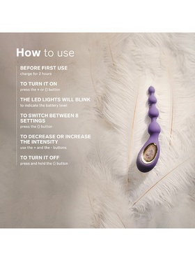 LELO: Soraya Beads, Vibrating Anal Beads, black