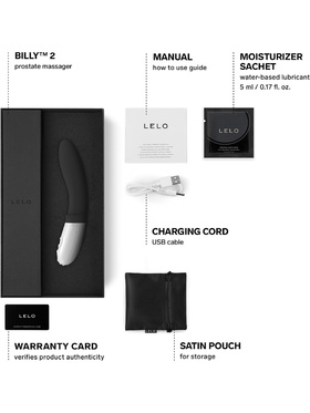 LELO: Billy 2, Prostate Vibrator, black