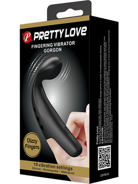 Pretty Love: Gorgon, Fingering Vibrator, black