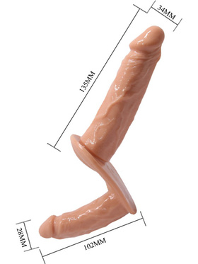 Baile: Ultra Harness with Double Dildos Strap-On