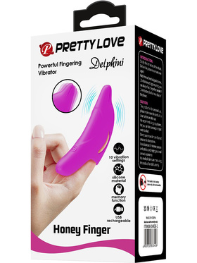 Pretty Love: Honey Finger, Delphini Fingering Vibrator, purple