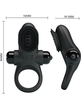 Pretty Love: Vibrant Penis Ring 2, black