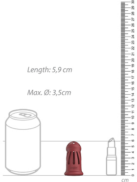 ManCage: Model 28, Ultra Soft Silicone, red