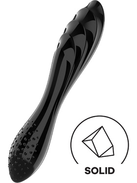 Satisfyer: Dazzling Crystal 1, Glass Dildo, black