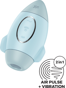 Satisfyer: Mission Control, Double Air Pulse Vibrator, blue
