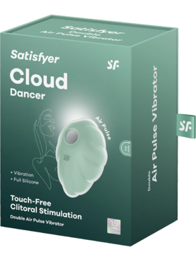 Satisfyer: Cloud Dancer, Double Air Pulse Vibrator, green