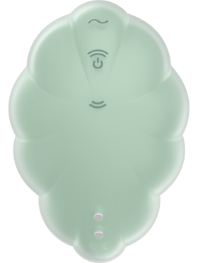 Satisfyer: Cloud Dancer, Double Air Pulse Vibrator, green