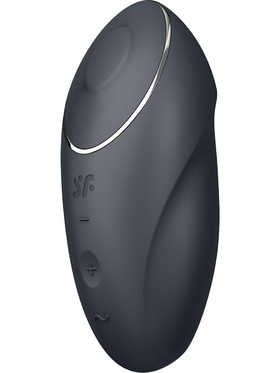 Satisfyer: Tap & Climax 1, Lay-On Vibrator, black