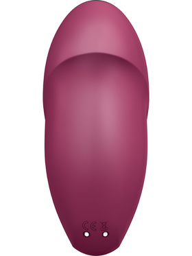 Satisfyer: Tap & Climax 1, Lay-On Vibrator, red