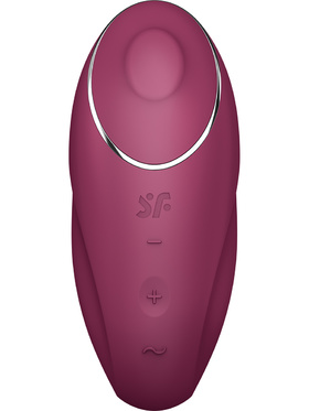 Satisfyer: Tap & Climax 1, Lay-On Vibrator, red
