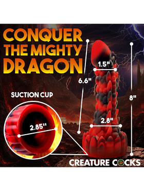 Creature Cocks: Demon Rising, Scaly Dragon Silicone Dildo