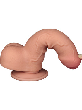 LoveToy: Sliding-Skin Dildo, 18 cm, light