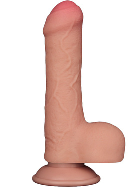 LoveToy: Sliding-Skin Dildo, 18 cm, light