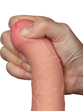 LoveToy: Sliding-Skin Dildo, 18 cm, light