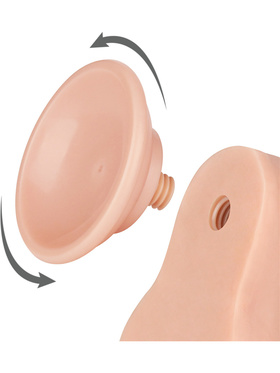 LoveToy: Sliding-Skin Dildo, 22 cm, light