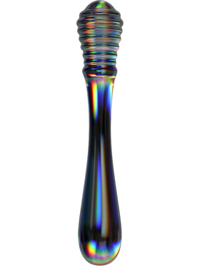 LoveToy: Twilight Gleam Glass Dildo, Twin Pleasures 