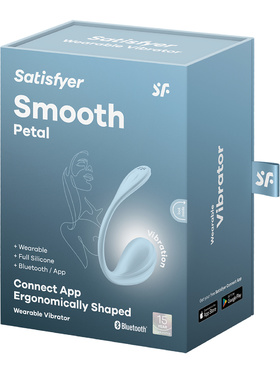 Satisfyer Connect: Smooth Petal, Wearable Vibrator, blue
